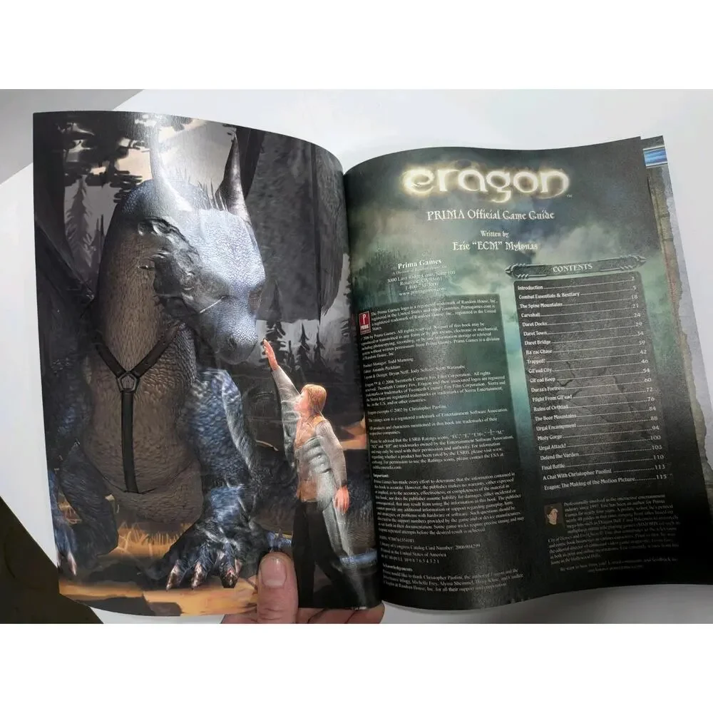 Eragon: Prima Official Game‎ Guide Paperback 2006 PRIMA Games Poster Included